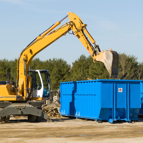 what are the rental fees for a residential dumpster in Russell PA